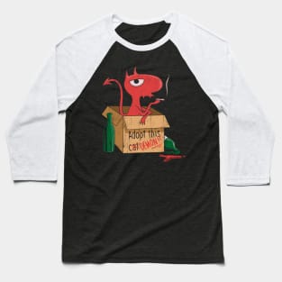 Adopt This / Cat// Demon Vintage Baseball T-Shirt